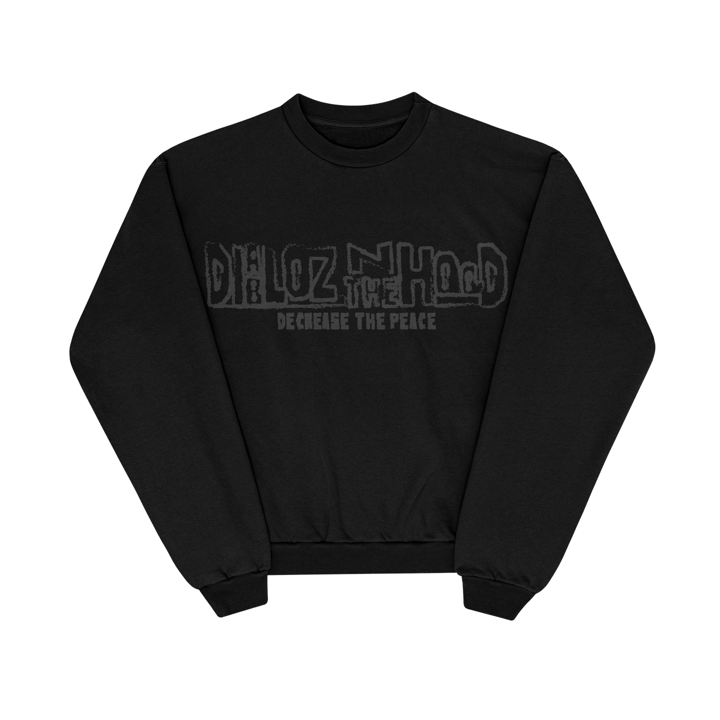 black diabloz in the hood crewneck