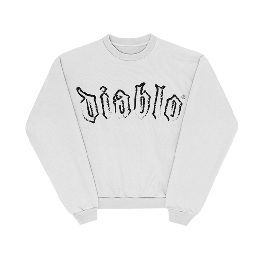 white diablo crewneck