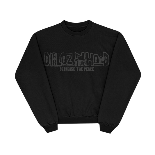 black diabloz in the hood crewneck